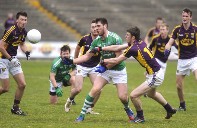 Action from last year's league meeting between Fermanagh and Wexford.