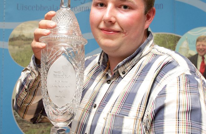 Lisnaskea angler Jordan Hall won the Waterways Ireland Classic Fishing Festival bagging a cheque of £5,000 and the coveted crystal chalice.