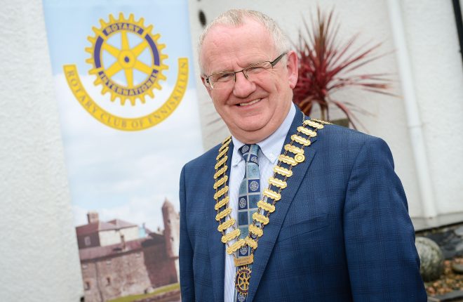 Kenny Fisher, President of the Rotary Club of Enniskillen for 2016/17    RMG81