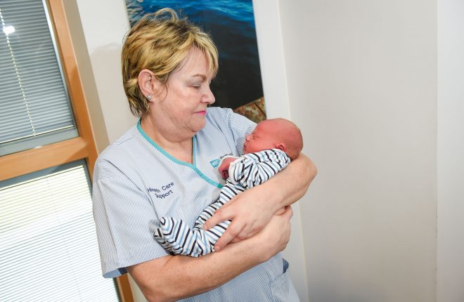 Marian Masterson with one day old Sean William Kane who was born at South West Acute Hospital    RMG09