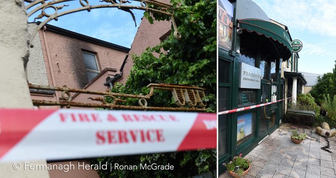 Popular restaurant Franco's after the fire.  Picture: Ronan McGrade