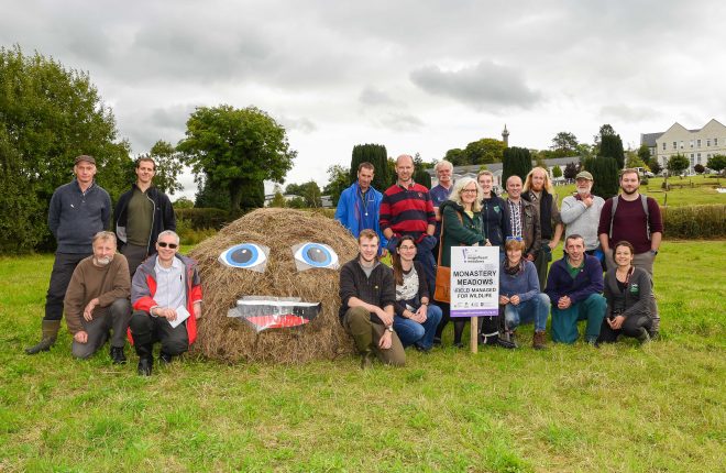 A group of attendees at the meadow management and restoration session that was recently held in Enniskillen    RMG22