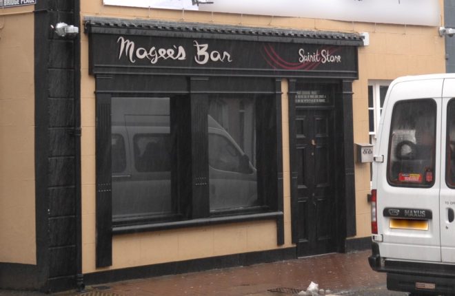 The attack took place at Magees Bar
