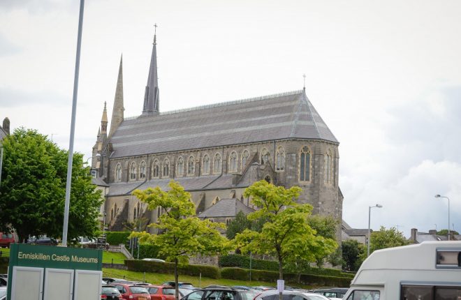 Vandals attacked the Parish Centre at St Michael's in Enniskillen