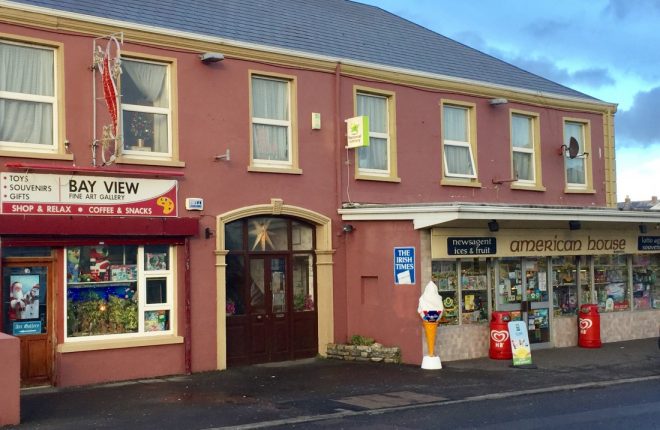 LUCKY…the American House shop in Bundoran where the winning ticket was bought