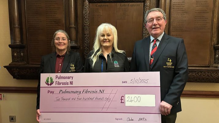 Golfers’ generosity boosts pulmonary fibrosis care