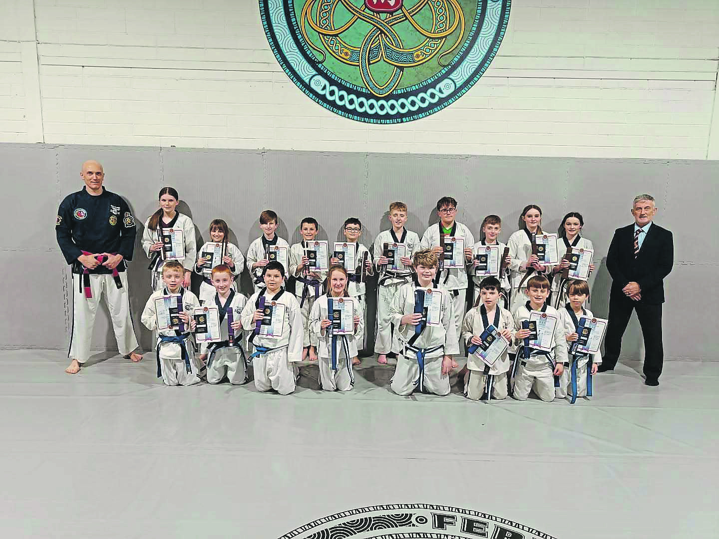 Fermanagh Ju Jitsu recently celebrated the success and talents of their local students after a hugely successful grading event in Lisnaskea.