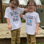 Charlie and Alfie having fun over the Easter weekend