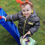 Tiarnan McKenna loving his easter egg hunt