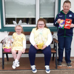 Niall, Katie,Alanna McCarron from Tempo. Delighted after their easter hunt