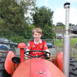 John-Joe Fylnn on a massey tractor.