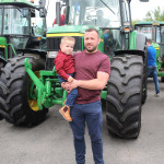 Conor and Danny Maguire enjoying the tractors.