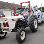 Sitting cool on his late fathers Tommy Fitzpatrick's fully restored David Brown is son Kevin.