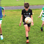 In control; Joe Curry, James Dolan and Eddie Devine demonstrate their ball control skills.