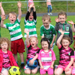 Starting young; These young pre school Shamrocks stars of the future showing great summer camp enthusiasm