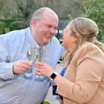 **FREE FOR EDITORIAL USE**
Lotto Jackpot winners Jonny Johnston and partner Christina Williams from County Fermanagh celebrate an extraordinary turn of fortune after winning a life-changing £3.8 million pounds just days before Christmas. Picture date: Thursday December 28, 2023. Photo credit should read: Anthony Devlin