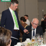 Ciaran Brady chats with 1983 Senior Championship winning Player John Gunn.