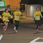 Maria Maguire, Marcella Monahan and Hana McCusker lead the runners away
