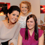 Hair by Maeve . . . Proprietor Maeve Toland with Stylist Clare Monaghan and Marcella Scallon.