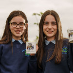Pictured with the Tumbling Paddies mugs are, from left Dearbhla Cogan and Saoirse Hanna-Storey