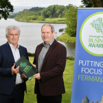 Mark Conway, Encirc is pictured with Fermanagh Herald editor Ray Sanderson