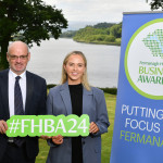 David Morrison of Killyhevlin Lakeside Hotel & Lodges is pictured with Alannah McBride