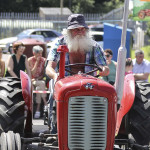 Scorching Weather - Eugene Cadden takes to the road in the sunshine