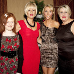 Partying at the Killyhevlin Hotel - Karen Sheridan, Mandy Brown, Tina Grimsey and Christine Beacom