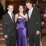 Philip Wilson, Rebecca Brunt and Daryl Gillespie attending the Formal at Corick House. SH19