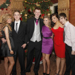 Andrea McVitty, Sam Monaghan, Darryl Brown, Lucy Bowles, Lisa Wood and Ryan Clarke party at the Devenish College Formal SH27