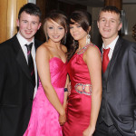 St. Joseph's Formal Event Organiser Luke Burns with Bronagh Conway, Fiona Carlin and Emmett Cassidy. Luke 'Thanks for all your help'. Daddy and all of us Congratelate You.