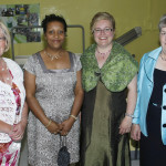 Lorna Parkinson, Mary Marshall, Sandra Smyton and Helda Latimer at the 50th party. SH11