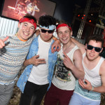 Cian McGennis, Ste Wong, Eoin O'Shea and Sean Kilroy got into the festival spirit RMGFH37
