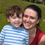 Eoin and Cecilia Flanagan from Boho enjoying the good weather at the Broadmeadow, Enniskillen RMGFH152