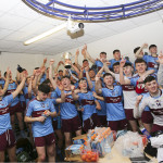 Dressing room celebrations