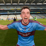 Ronan McHugh celebrates after the match. Photo by Ray McManus/Sportsfile