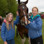 Rhianna Thompson and Rushelle Kerr with their horse Cody JPM6349
