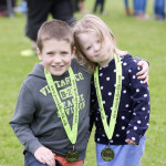 Denzil (8) and Tiana (3) McManus brought two medals home at the running heats at Fermanagh Lakeland Forum bmcb 115