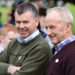 FRIENDS.. John Leonard from Belcoo and Pete Maguire from Blacklion watch the football. RMGFH08