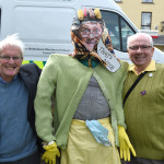 GOOD CRAIC.. Michael McGinn and Michael Browne stop for a chat with Mrs Brown. RMGFH10
