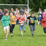 SPRINT.. The boys are neck and neck in the under 10's sprint at the Belcoo sports day and festival. RMGFH18