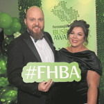 Trevor Lucy and Eleanor Lynam are dressed to impress at the Fermanagh Herald Business Awards at the Killyhevlin Hotel. MC 1
