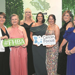 The team from Cancer Focus in Enniskillen at the Killyhevlin Hotel. The local Cancer Focus Support Centre was the charity partner at the Fermanagh Herald Business Awards. MC 10