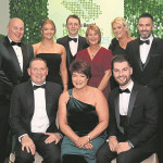 Neil Jardine, Bethany Coalter, Claire-Ann Jardine, Houston Kinnear, Gerard Coalter, Vicky Coalter, Russell Coalter, Karyn Coalter and Kyle Coalter have fun at the drinks reception. MC 8